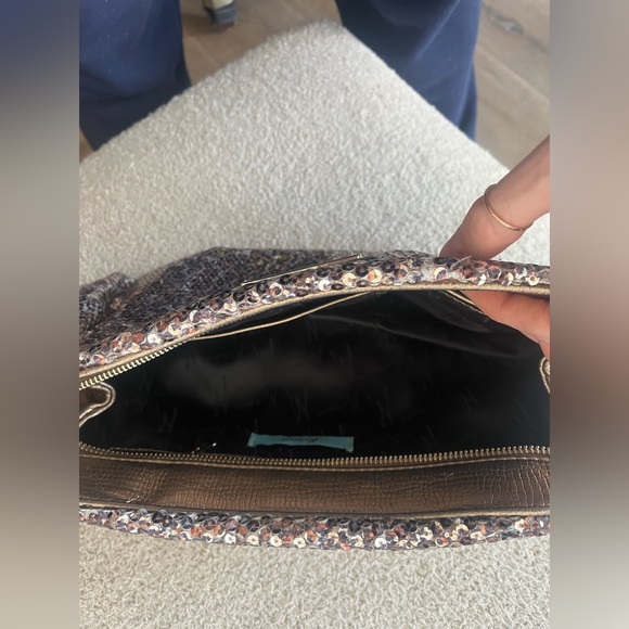 Marciano metallic sequin clutch - Picture 7 of 8